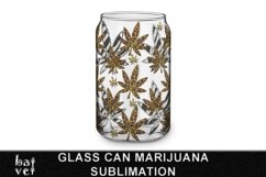 Glass Can Wrap Bundle | Cannabis Sublimation PNG Product Image 4