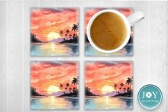 SUNSET 11oz 12oz 15oz COFFEE MUG SUBLIMATION WRAP TEMPLATE Product Image 4