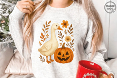 Boho Halloween Goose|Halloween Silly Goose Floral Product Image 2