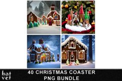 Square Coaster Sublimation Bundle | Christmas Coaster PNG Product Image 4