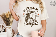 Stay Salty Cowgirl Christian Western Cowgirl Bible Verse SVG Product Image 4