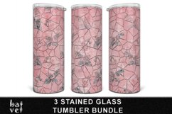 Stained Glass Tumbler Bundle | Floral Tumbler Sublimation PN Product Image 3