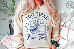 Too Tired for This Funny Goose with Beer|Beer Lover Goose Product Image 5