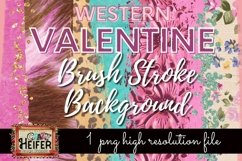 Valentine Western Brush Stroke Dye Sublimation Design PNG Product Image 1