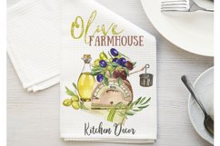 Watercolor Olive Kitchen Decor Clipart. Farmhouse Clipart. Product Image 4