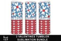 Valentines Day Tumbler PNG Bundle | Valentine Sublimation Product Image 4