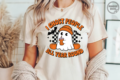 I Ghost People All Year Round Spooky Season Boujee Ghost SVG Product Image 4
