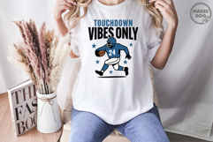 Touchdown Vibes Only Retro Football|Football Player Game Day Product Image 4