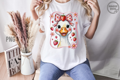 Cute Goose Strawberry PNG|Strawberry Goose Coquette Summer Product Image 4