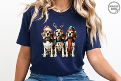 Beagle Christmas|Beagle Dog with Santa Hat|Xmas Beagle Dog Product Image 4