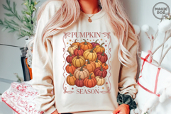 Retro Pumpkin Season Bow|Fall Pumpkins|Autumn Boho Pumpkins Product Image 2