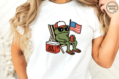 4th of July Frog USA Flag Patriotic SVG Product Image 3