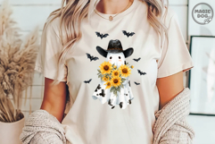 Cowprint Ghost|Western Halloween|Spooky Cowboy Ghost PNG Product Image 4
