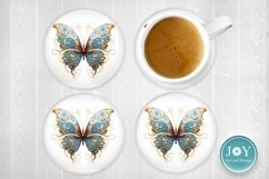 BUTTERFLY COFFEE MUG WRAP SUBLIMATION DESIGN Product Image 4