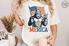 Bigfoot Merica Patriotic 4th of July SVG|Independence Day Product Image 3