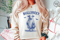 Retro Bullsheet Halloween, Vintage Halloween Highland Cow Product Image 4