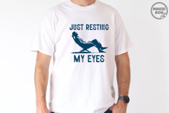 Just Resting My Eyes|Vintage Dad|Funny Lazy Day Quote SVG Product Image 4