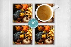 FALL MUG SUBLIMATION DESIGN, COFFEE MUG WRAP Product Image 4