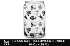 Halloween Glass Wrap Sublimation PNG | Can Glass Designs Product Image 4