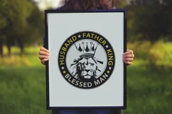 Father's Day SVG PNG DXF EPS Husband Father King Hero SVG Product Image 2