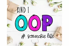 And I oop svg, scrunchie life svg, Teen svg, sksksk svg Product Image 2