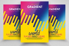 4 Gradient Electro Futuristic Flyers Bundle Product Image 3