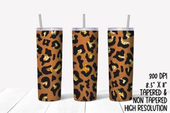 Leopard Sublimation Tumbler Product Image 1