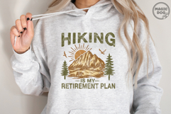 Hiking Is My Retirement Plan Retired Hiking SVG Product Image 5