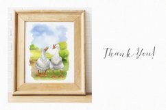 Watercolor Birds on the Farm Clipart. Poultry Yard Clipart. Product Image 5