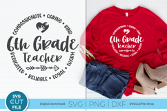 6th grade teacher svg - Sixth Grade Teacher unisex svg Product Image 1