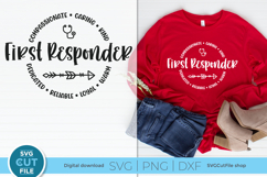 First Responder svg - an Emergency Services svg for crafters Product Image 1