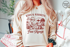 Kids &amp; Rabbits Are Best Free Range|Farm Mama|Homestead SVG Product Image 5