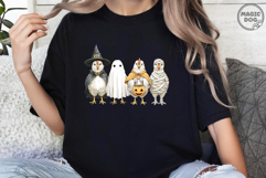 Halloween Chick Or Treat Chicken|Chicken Ghost Fall Vibes Product Image 5