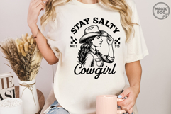 Stay Salty Cowgirl Christian Western Cowgirl Bible Verse SVG Product Image 5