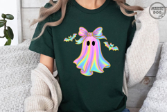 Coquette Halloween|Iridescent Ghost|Girly Halloween PNG Product Image 5