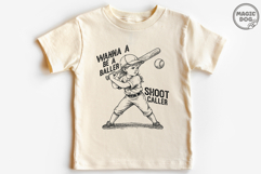 Wanna Be a Baller Shot Caller|Baseball Player|Baseball Girls Product Image 5