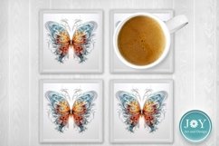 BUTTERFLY COFFEE MUG WRAP SUBLIMATION DESIGN Product Image 6