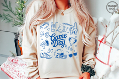 Football Doodles|Touchdown Season|Football Coquette Game Day Product Image 5