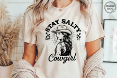 Stay Salty Cowgirl Christian Western Cowgirl Bible Verse SVG Product Image 5