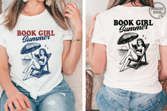 Book Girl Summer|Girl Reading Book|Bookish Book Lover SVG Product Image 5