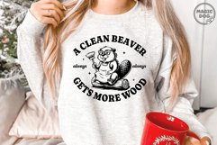 A Clean Beaver Always Gets More Wood|Dirty Humor|Cute Beaver Product Image 5