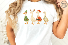 Christmas Goose|Funny Goose Christmas|Merry Goosemas PNG Product Image 5