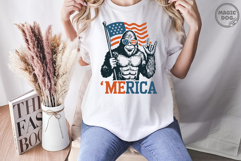 Bigfoot Merica Patriotic 4th of July SVG|Independence Day Product Image 4