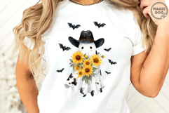 Cowprint Ghost|Western Halloween|Spooky Cowboy Ghost PNG Product Image 5