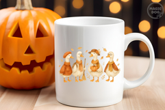 Fall Goose|Cozy Season Fall Gooses|Retro Autumn Goose PNG Product Image 5