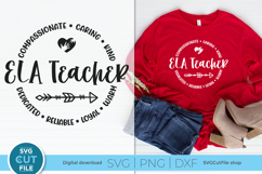 ELA Teacher svg, an English Language Arts teacher unisex svg Product Image 1
