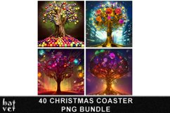 Square Coaster Sublimation Bundle | Christmas Coaster PNG Product Image 5
