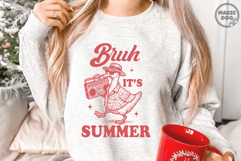 Bruh It’s Summer|Retro Summer Goose SVG|Snarky Animal Humor Product Image 5