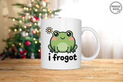 Cute Frog Pun I Frogot SVG|Funny Frog|Frog Lover Product Image 4
