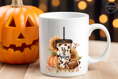 Tis the Season Football, Pumpkin Fall Coffee and Football Product Image 5